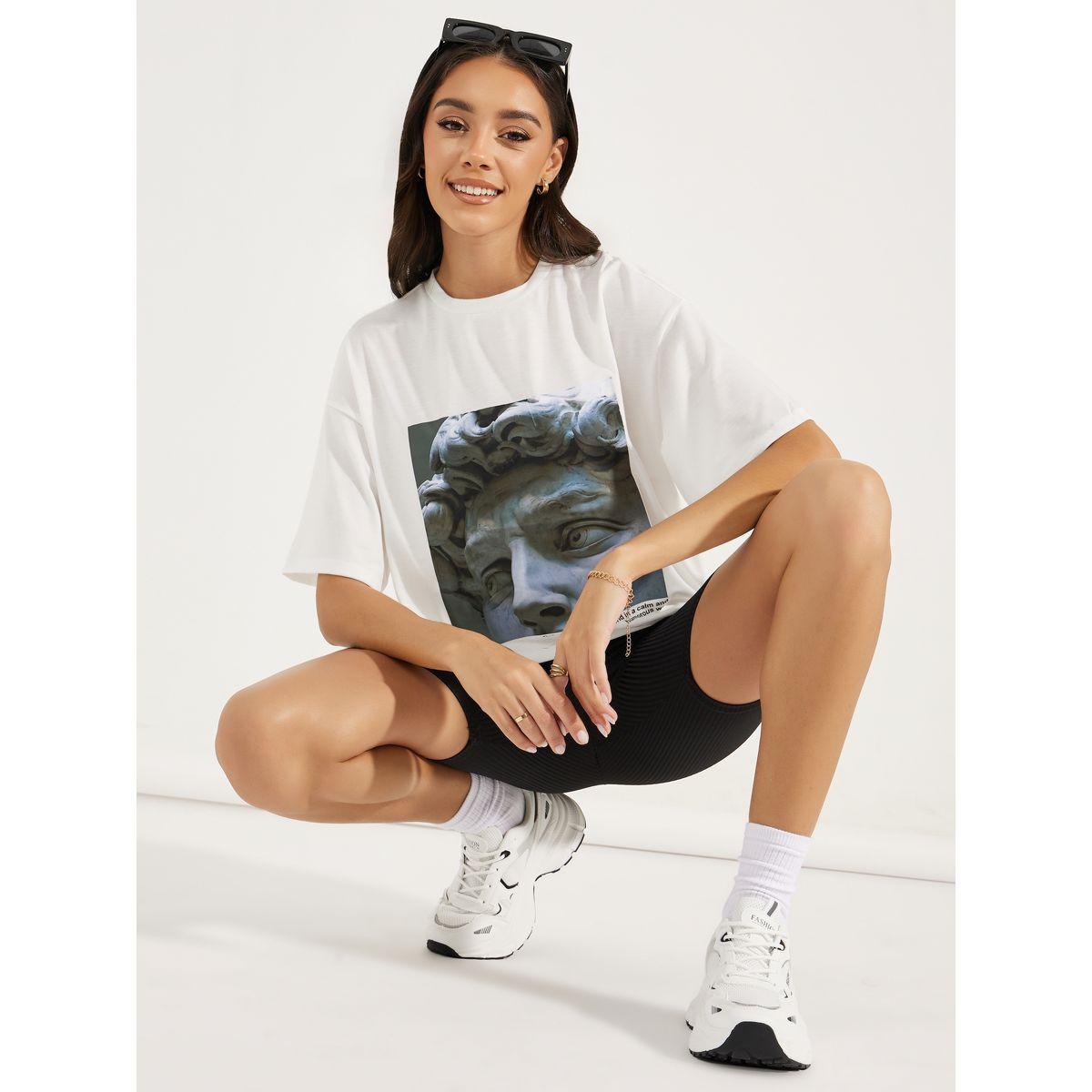 Styli Oversized Graphic Print Drop Shoulder T-Shirt-women-clothing-tshirts-image-1