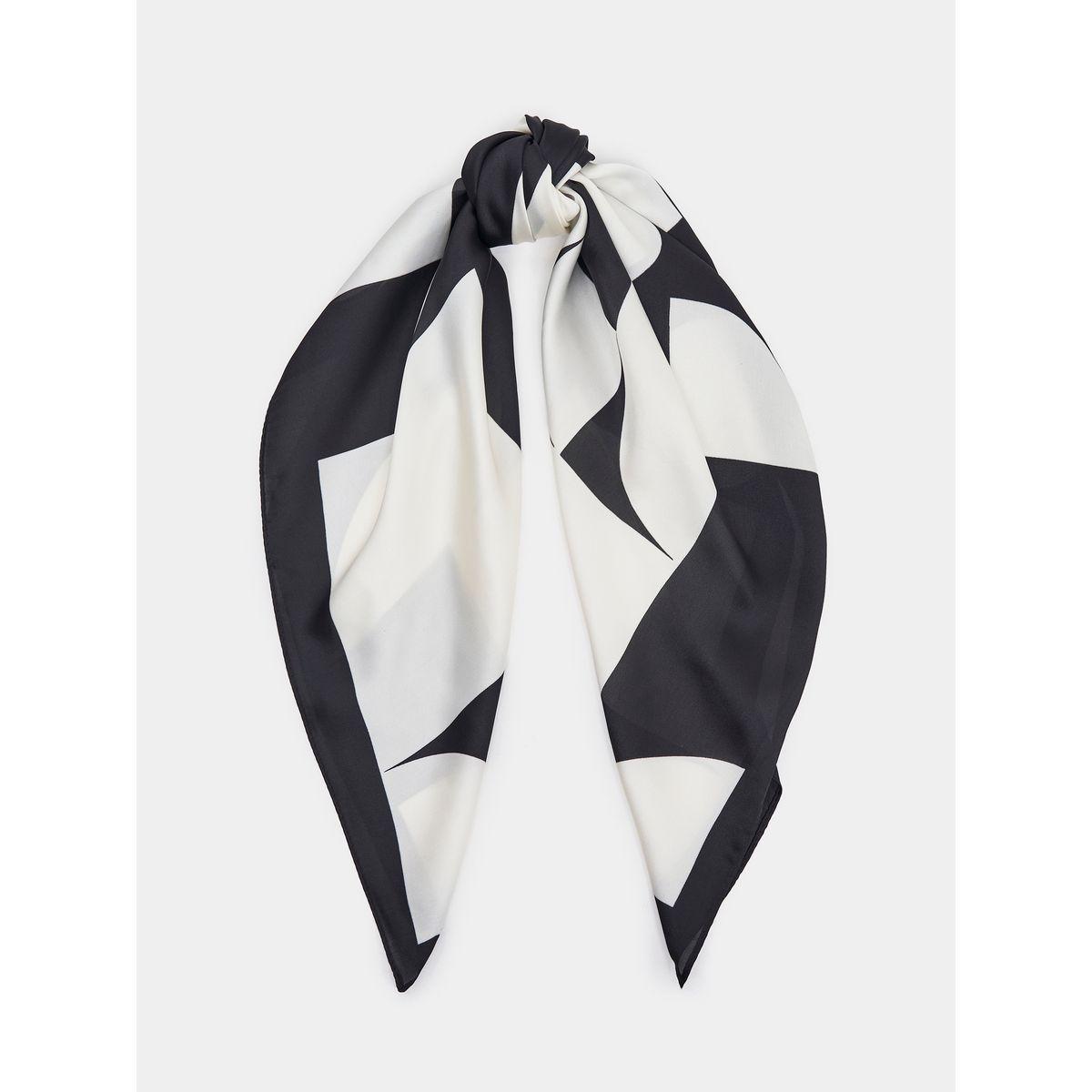 Styli Colorblock Print Scarf-women-winterwear-scarves-image-1