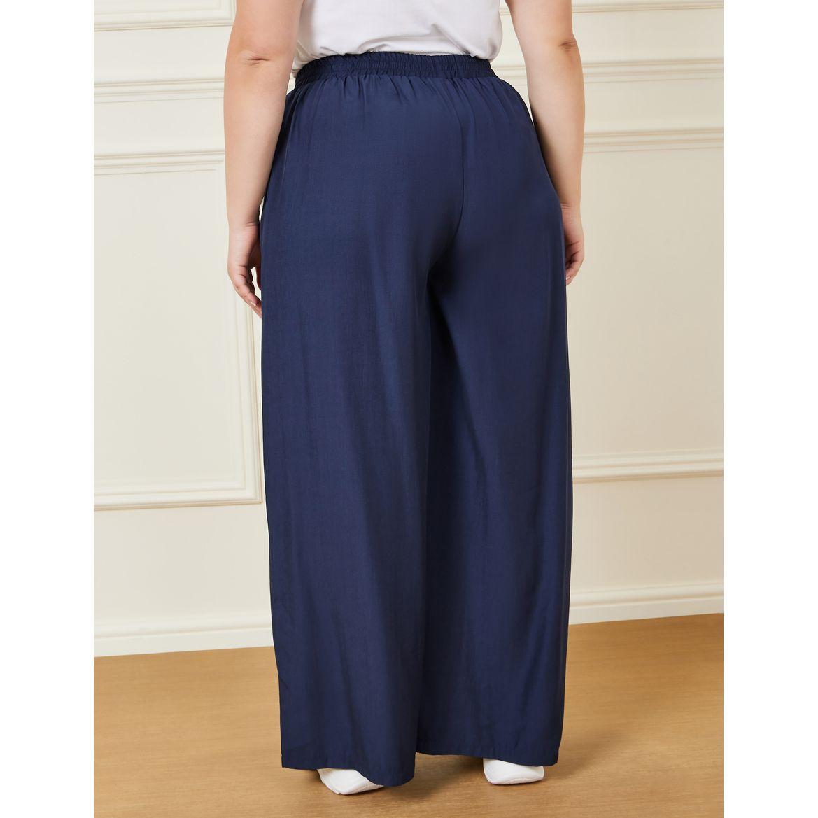 بنطال سادة بأرجل واسعة وجيوب-women-clothing-bottoms-trousers-image-4