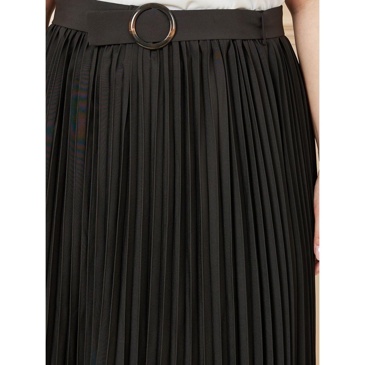 Styli Plus Pleated Belted Midi Skirt-women-clothing-bottoms-skirts-image-3