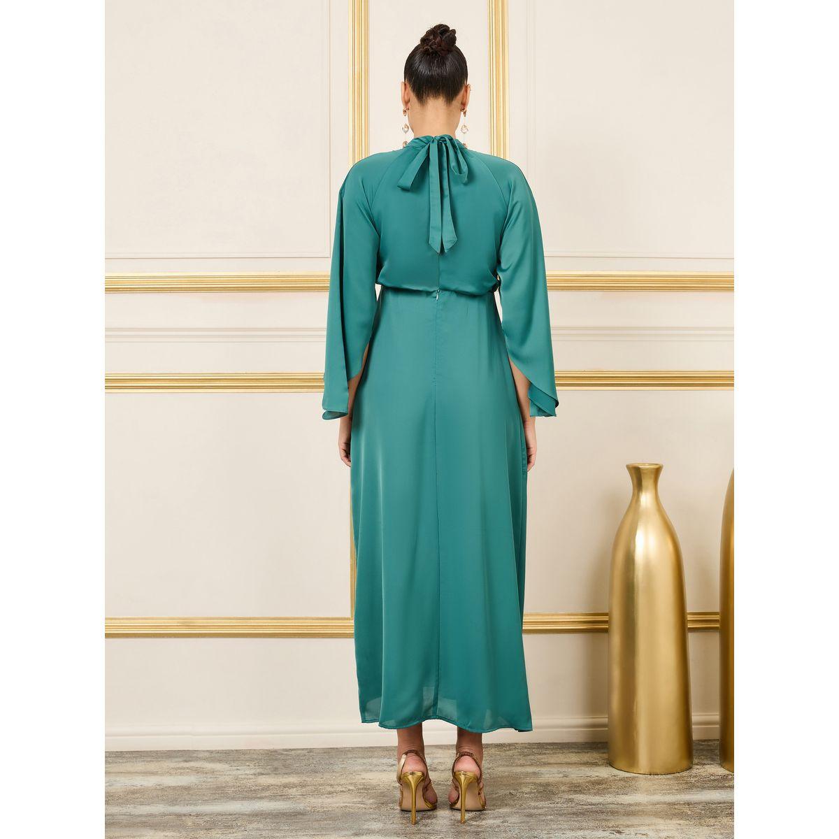Styli Rhinestone Detail High Neck Shift Maxi Dress-women-clothing-dresses-image-4
