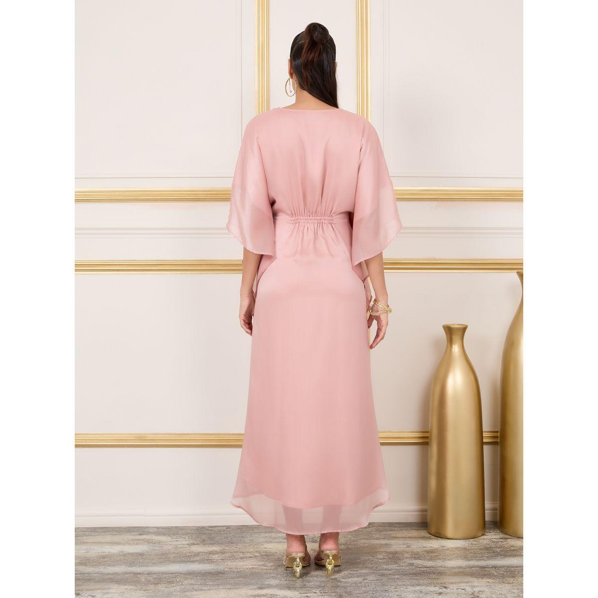 قفطان اورجانزا بتفاصيل مُطرّزة ودانتيل-women-arabicclothing-kaftan-image-4