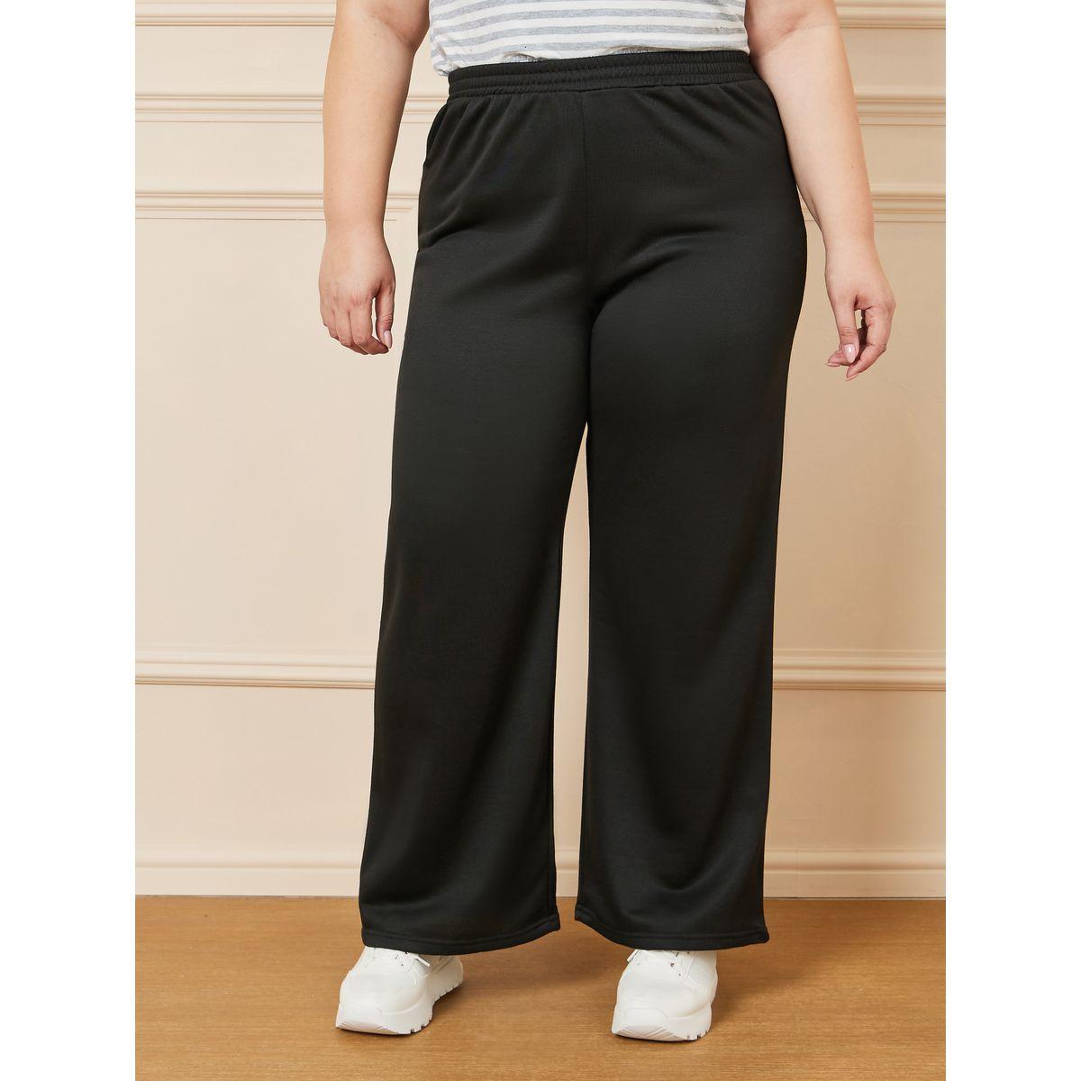 Styli Plus Solid Wide Leg Joggers-women-clothing-bottoms-joggers-image-1