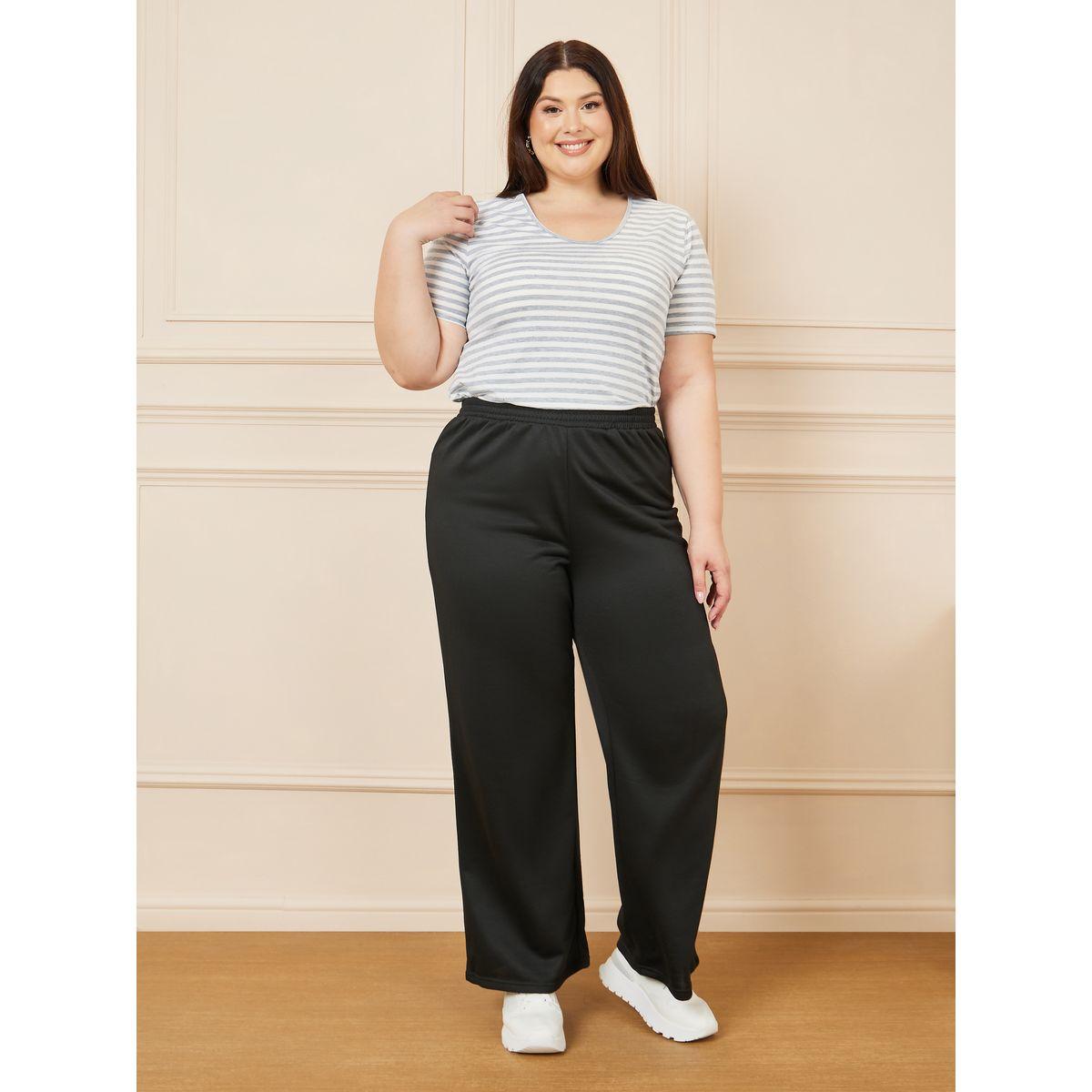 Styli Plus Solid Wide Leg Joggers-women-clothing-bottoms-joggers-image-2
