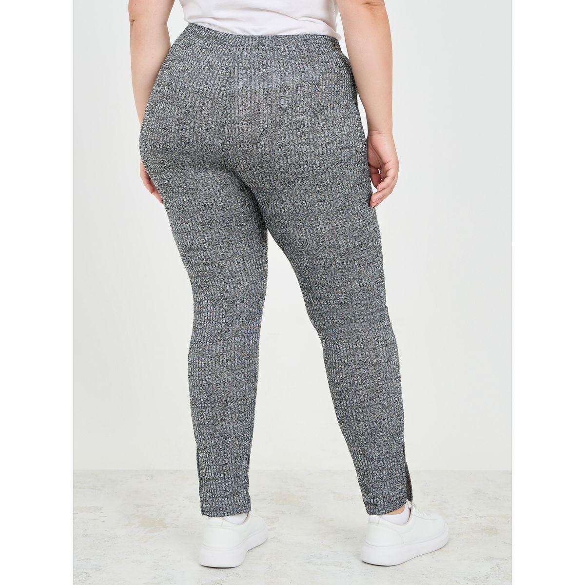Styli Plus Ribbed Slit Leggings-women-clothing-bottoms-leggings-image-4