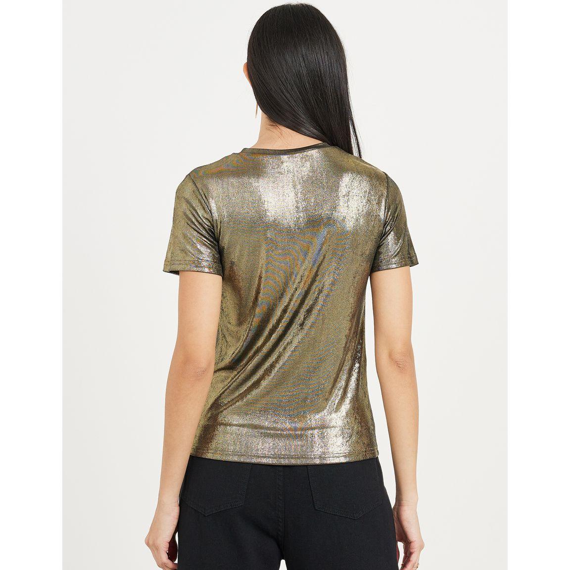 تيشيرت بتفاصيل براقة واكمام قصيرة-women-clothing-tshirts-image-6