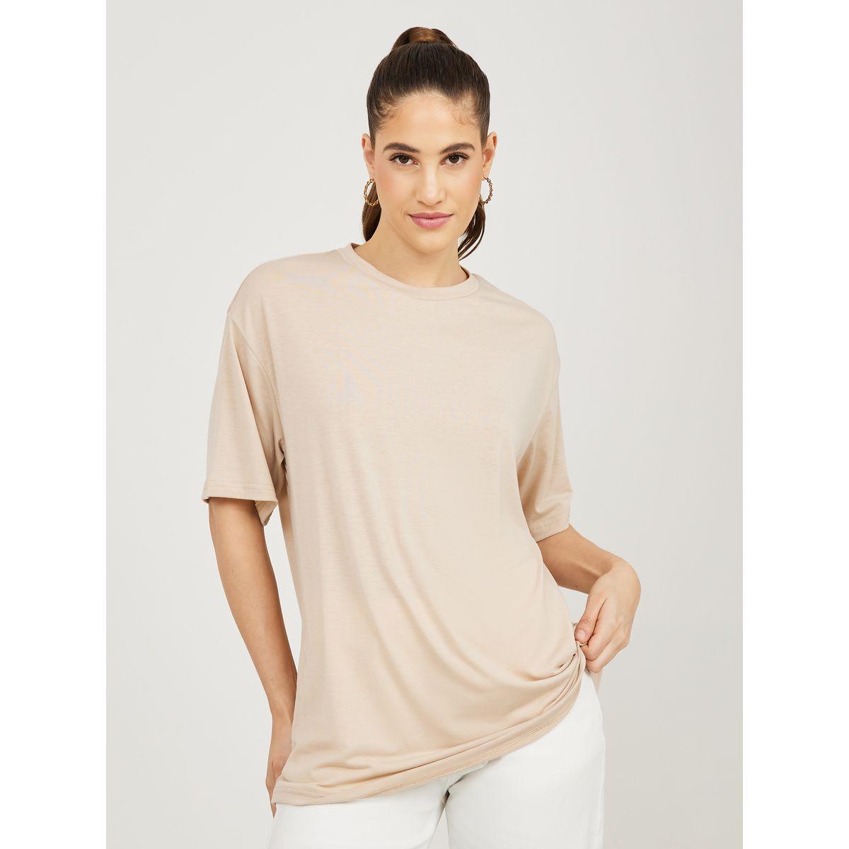 تيشيرت فضفاض مطبع بطبعة جرافيك-women-clothing-tshirts-image-3