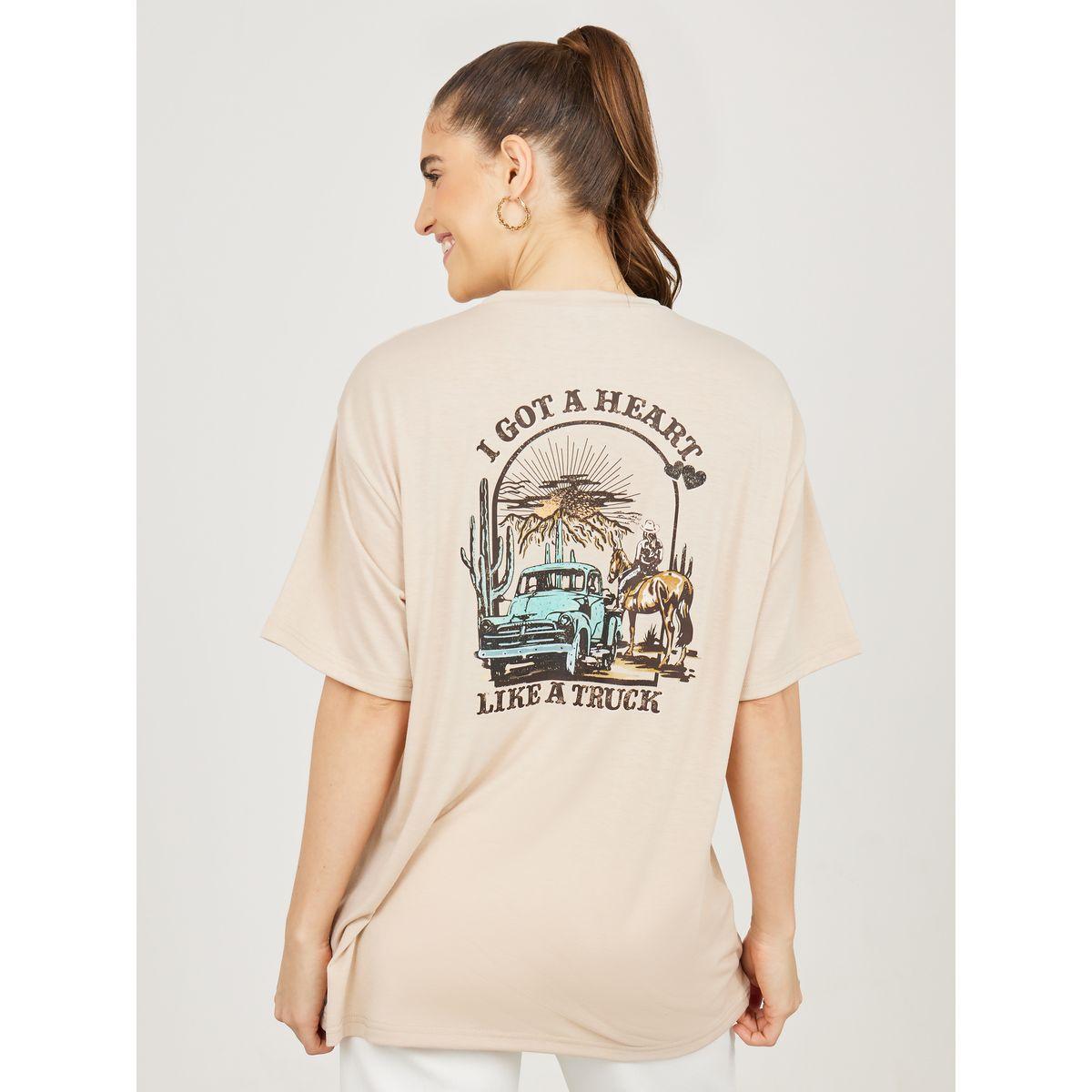 تيشيرت فضفاض مطبع بطبعة جرافيك-women-clothing-tshirts-image-5