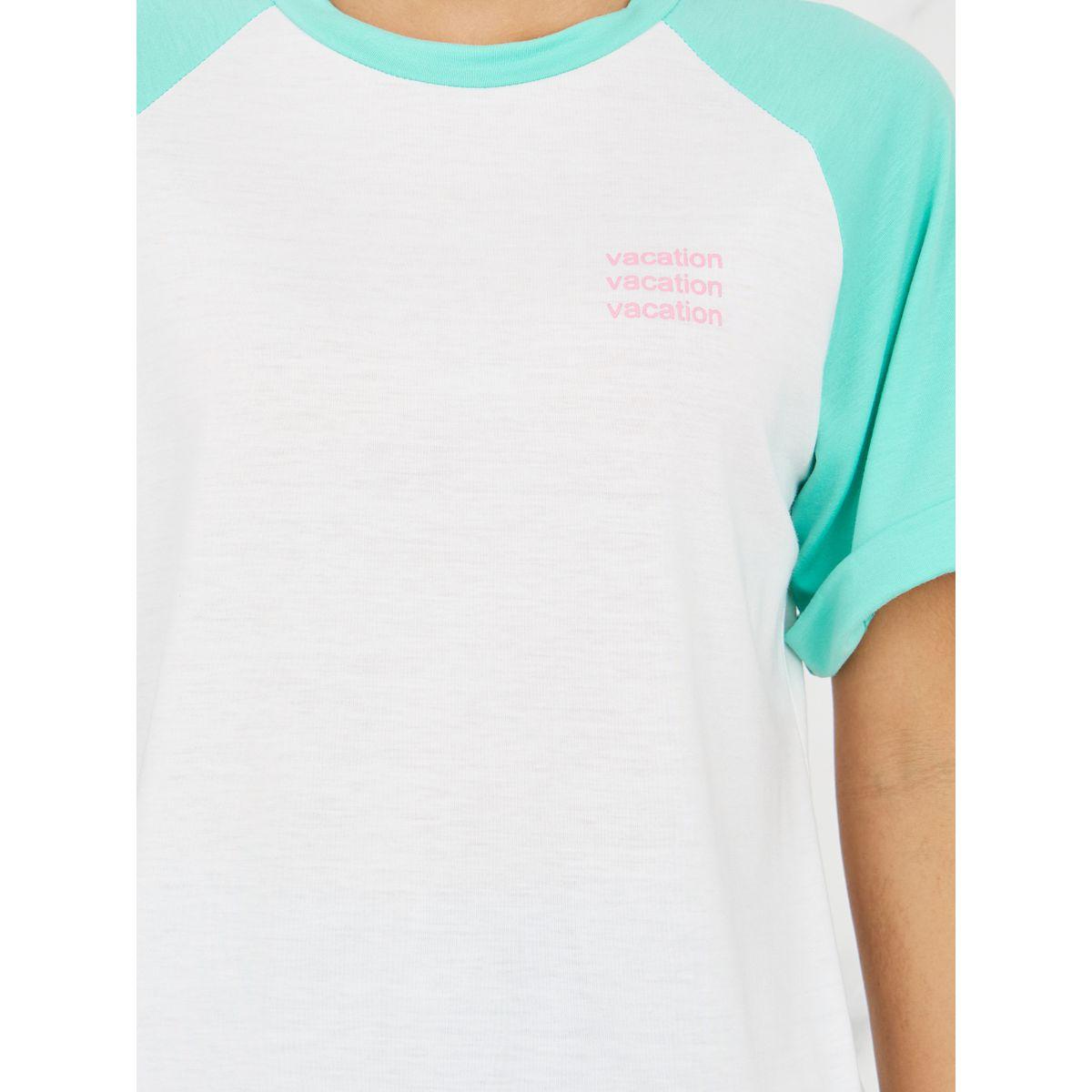 تيشيرت بقصة عادية واكمام ريجلان-women-clothing-tshirts-image-4