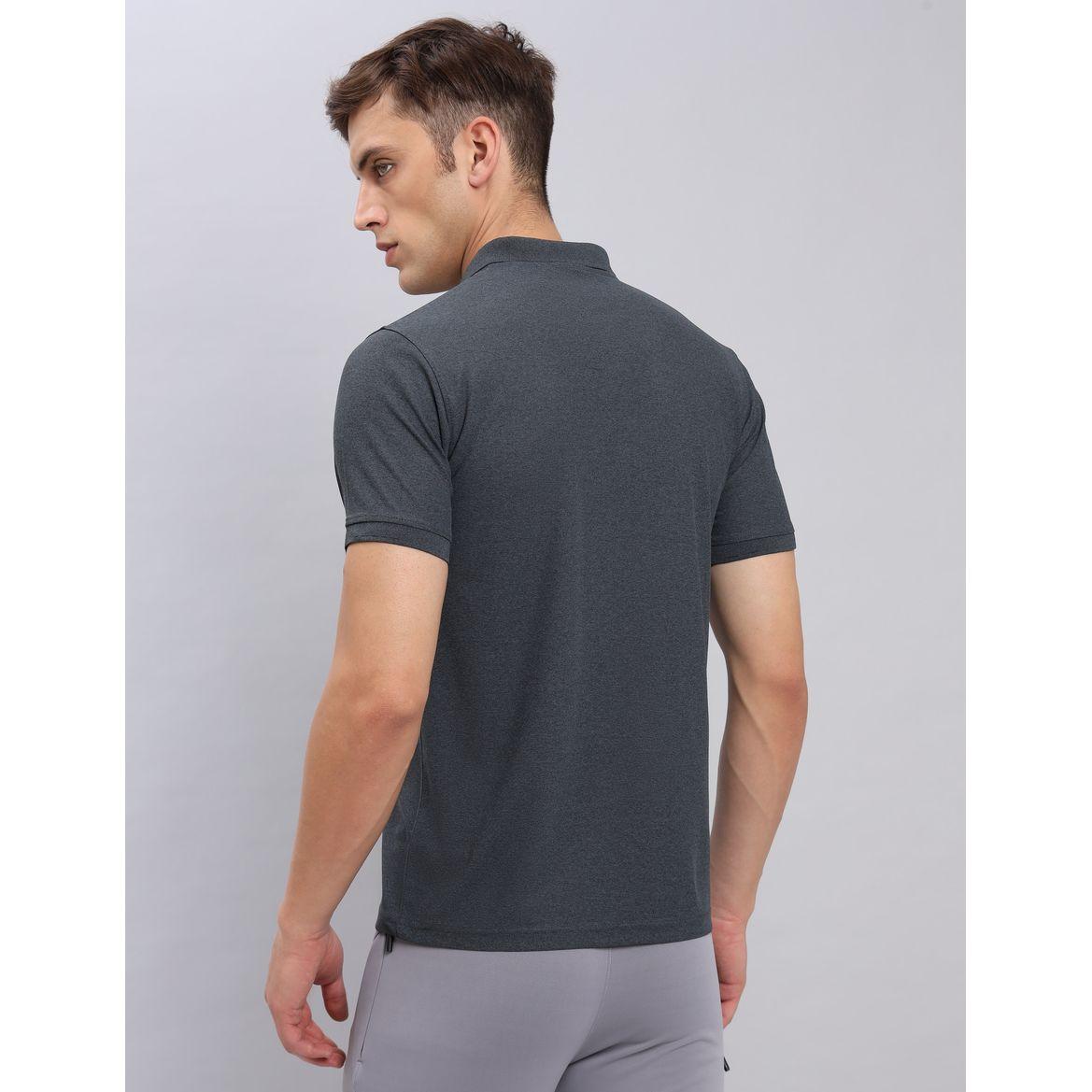 تيشيرت بولو بتفاصيل ميلانج تكنوسبورت × ستايلي-men-clothing-tshirtsandpolos-polos-image-2