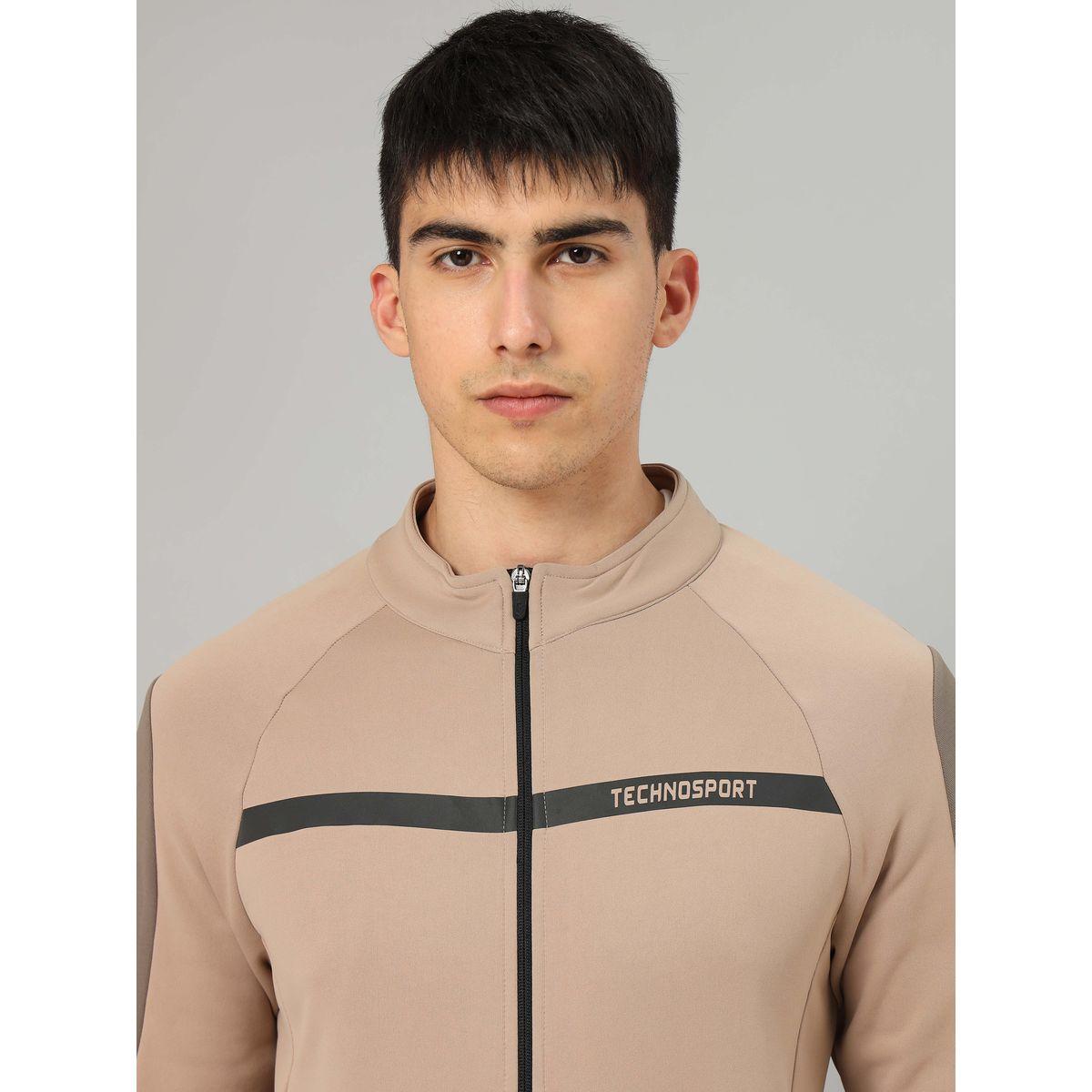 Technosport X Styli Contrast Panel Sleeve Full Zip Sports Jacket-men-clothing-sportswearandactivewear-hoodiesandsweatshirts-image-2
