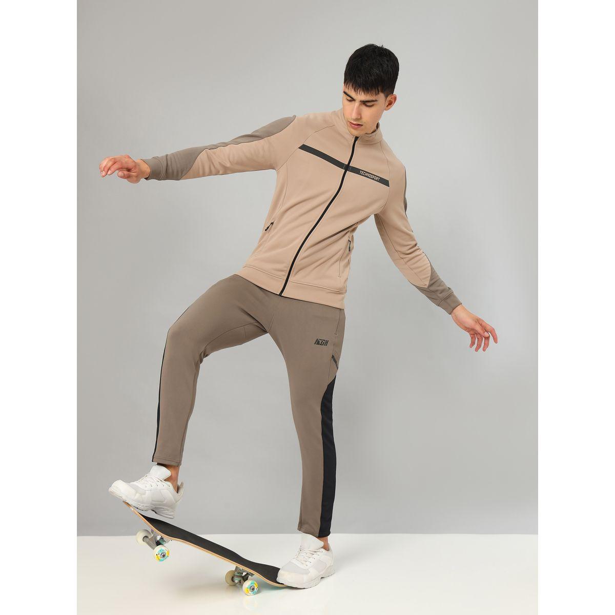 Technosport X Styli Contrast Panel Sleeve Full Zip Sports Jacket-men-clothing-sportswearandactivewear-hoodiesandsweatshirts-image-4