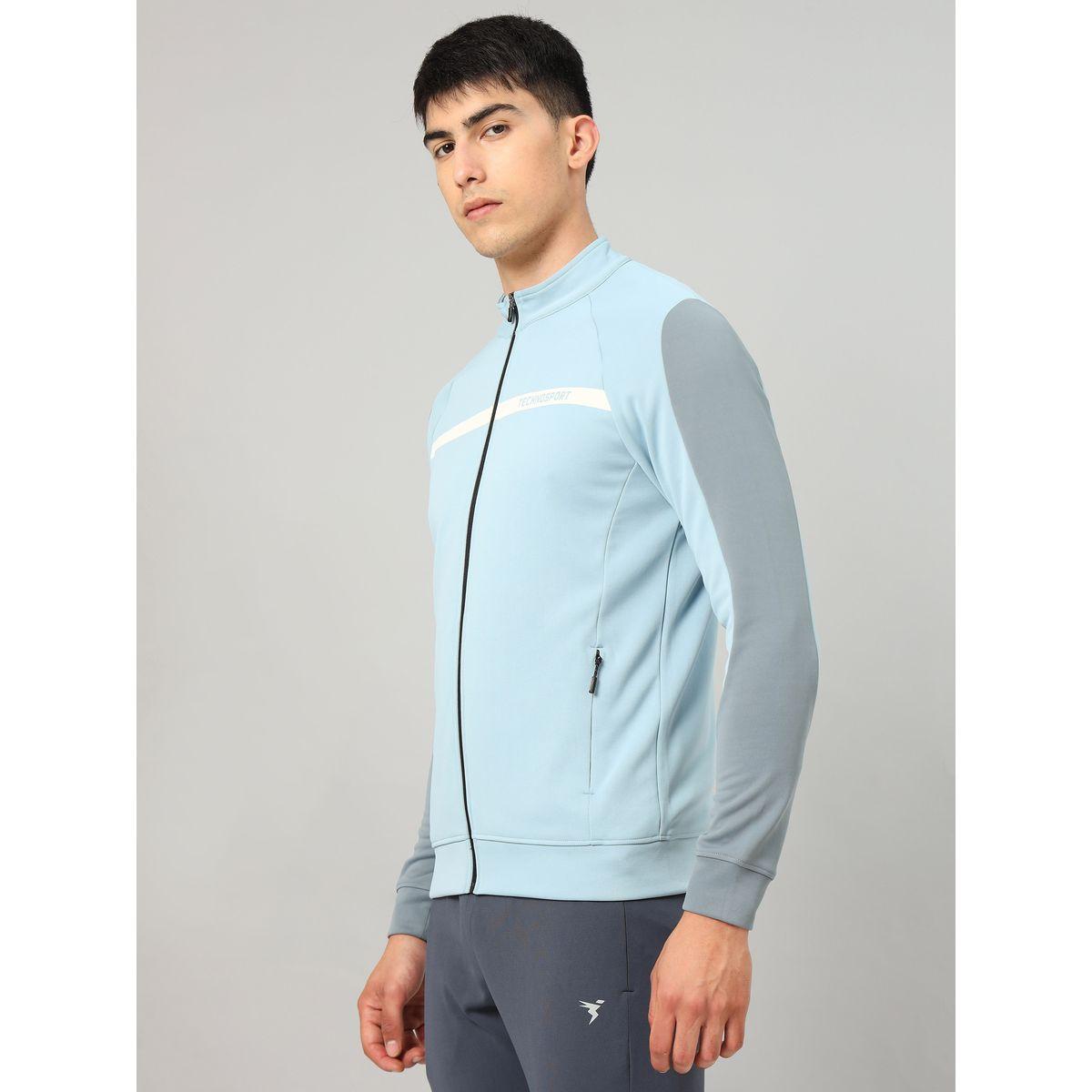 Technosport X Styli Contrast Panel Sleeve Full Zip Sports Jacket-men-clothing-jacketsandblazers-jackets-image-1