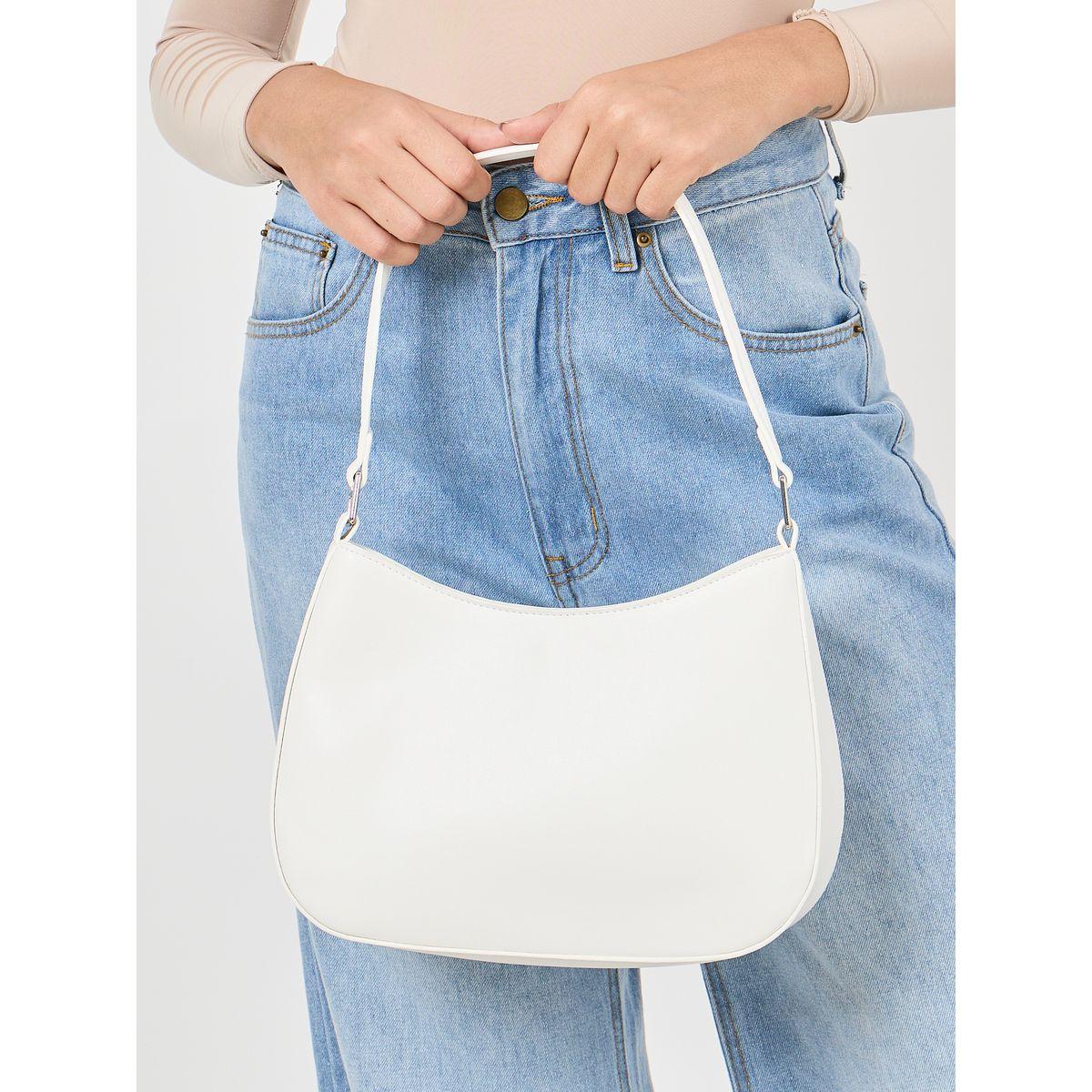 Styli Solid Shoulder Bag with Zip Closure-women-bagsandwallets-handbags-image-3