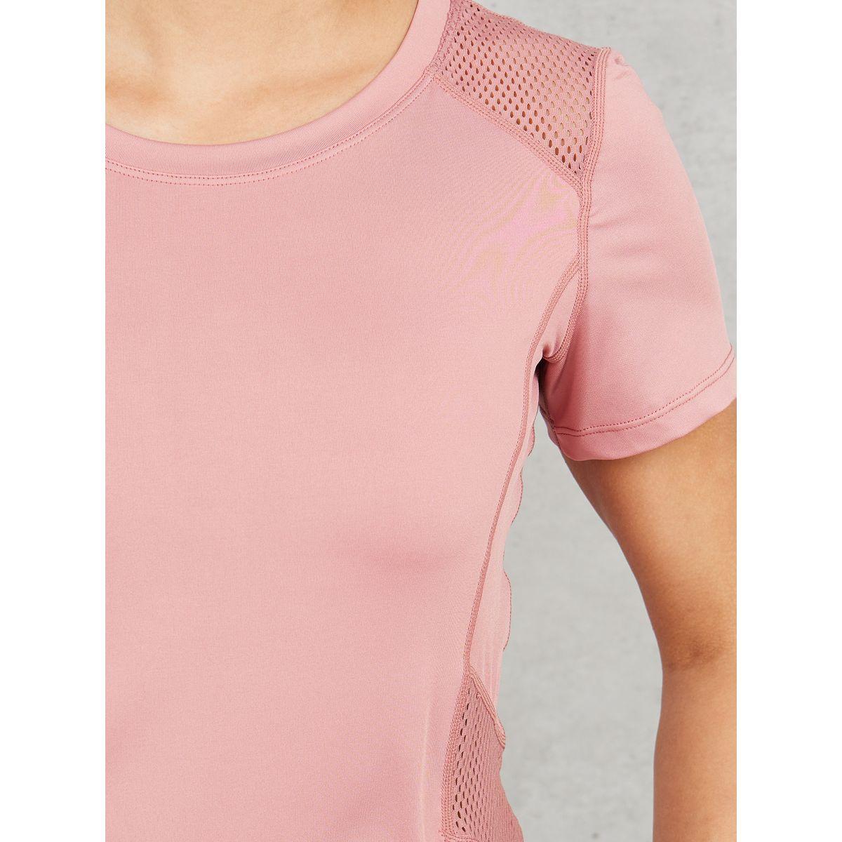 Styli Active Mesh Panel Stitch Detail Reflective Slogan Back Print Top-men-clothing-sportswearandactivewear-tshirtsandpolos-image-3