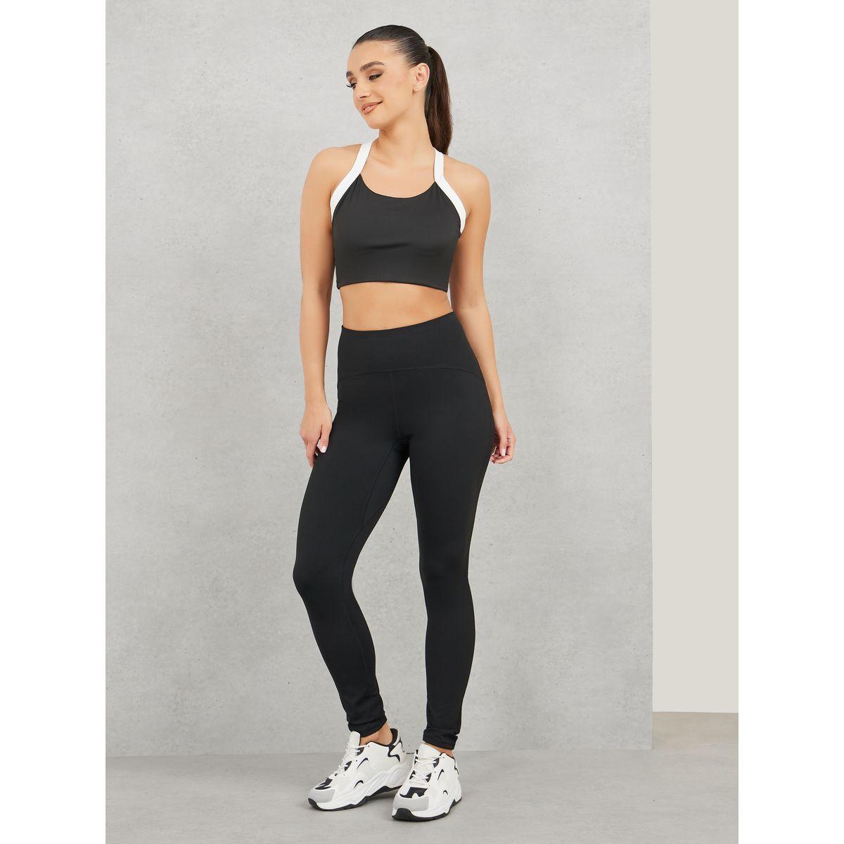 Styli Active Broad Waistband Rise & Run Printed Hem Legging-women-clothing-sportswearandactivewear-bottoms-image-2