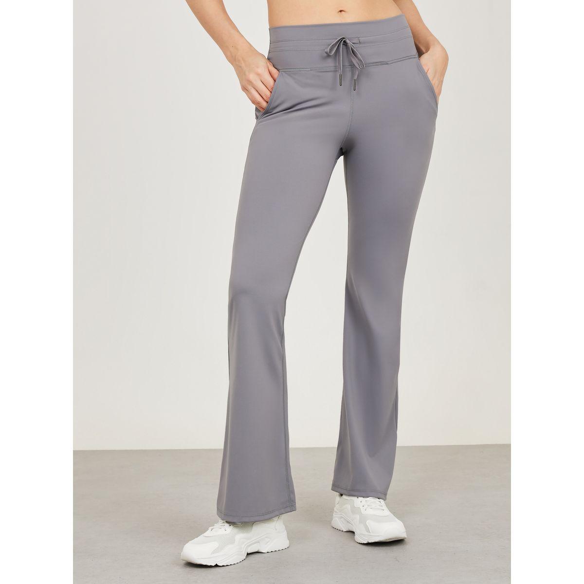 Styli Active Wide Drawcord Waistband Flared Legging with Pocket-women-clothing-sportswearandactivewear-bottoms-image-1