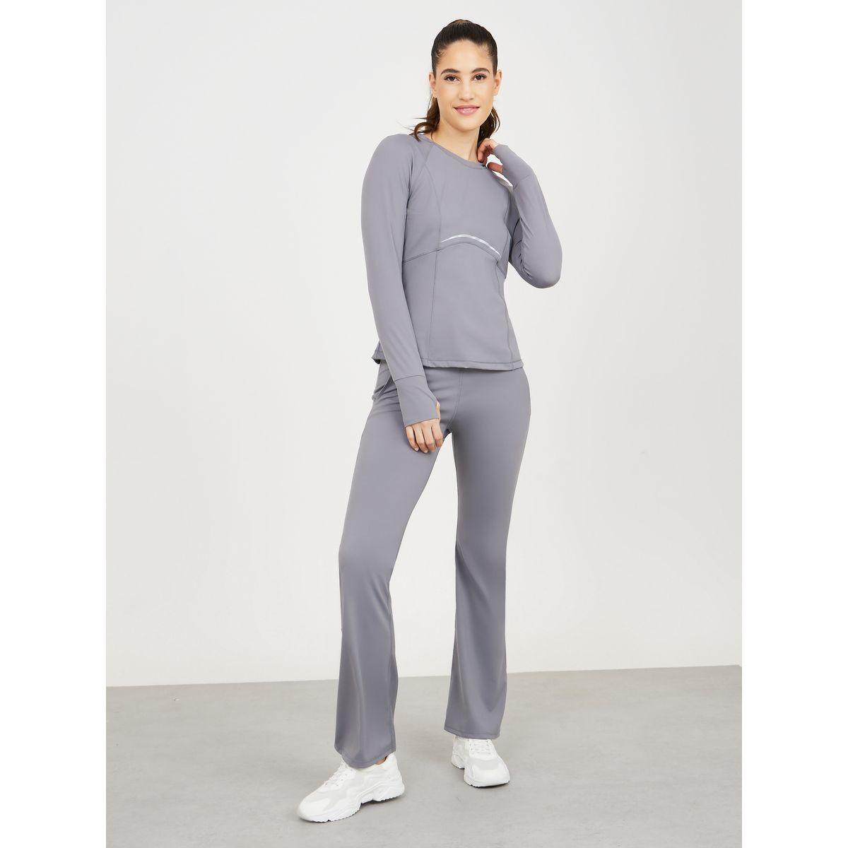 Styli Active Wide Drawcord Waistband Flared Legging with Pocket-women-clothing-sportswearandactivewear-bottoms-image-2