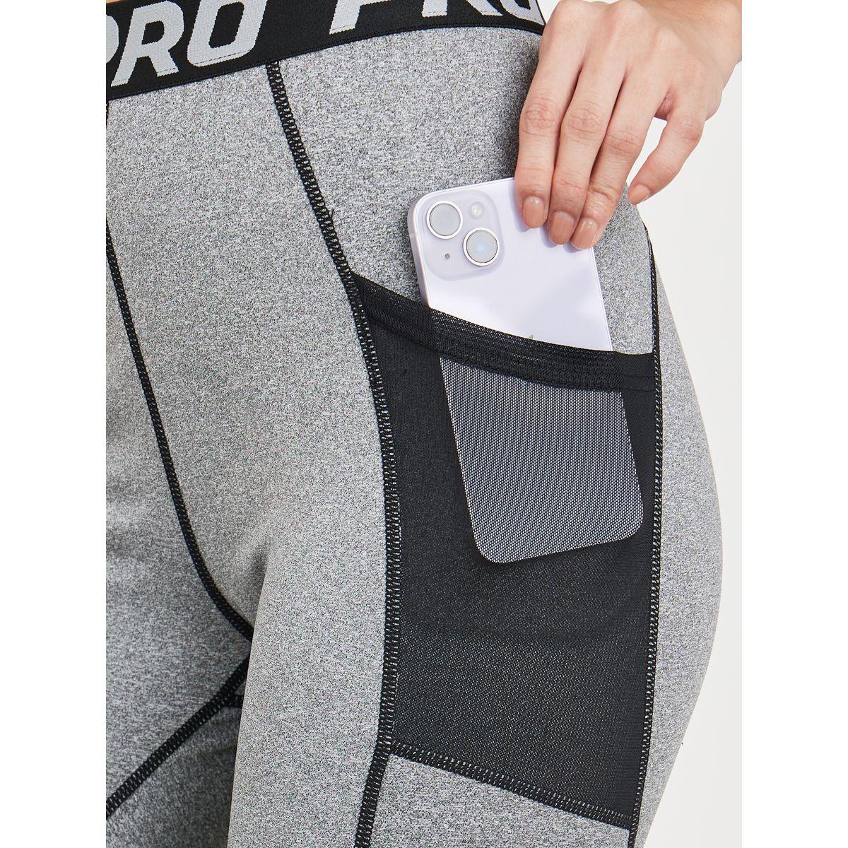 Styli Active Melange Stitch and Mesh Pocket Detail Leggings-women-clothing-sportswearandactivewear-bottoms-image-3