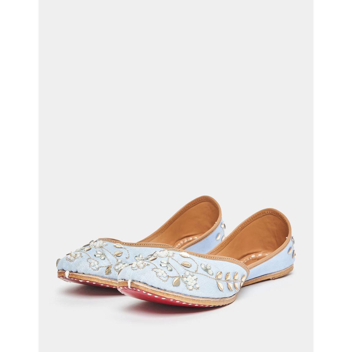 Styli Floral Embellished Flat Sandals-women-shoes-loafersandmoccasins-image-2