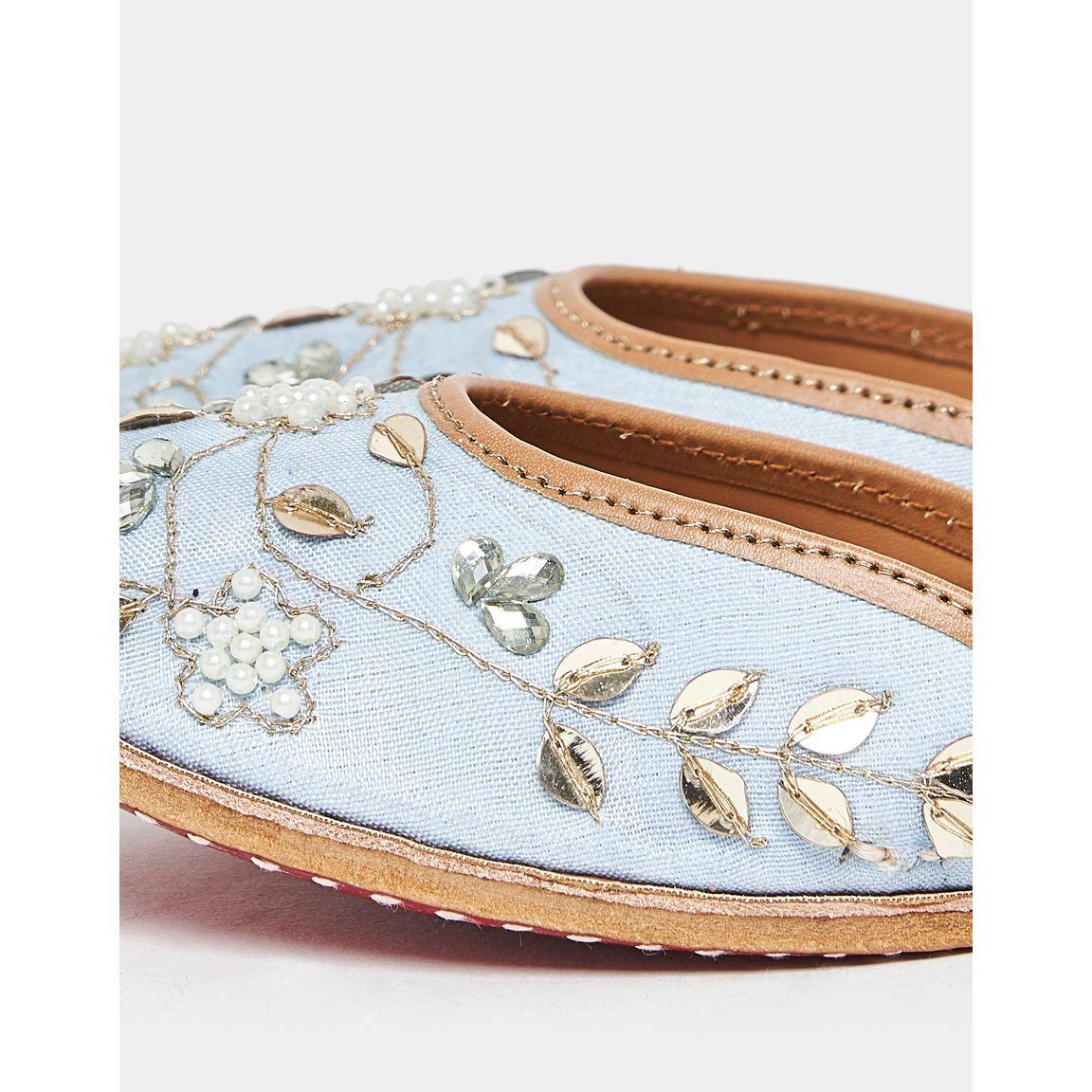 Styli Floral Embellished Flat Sandals-women-shoes-loafersandmoccasins-image-4
