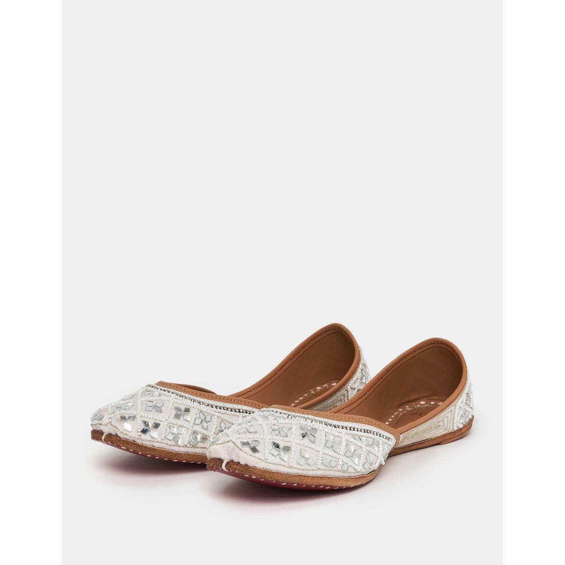 Styli Ethnic Mirrored Bead Flat Shoes-women-shoes-loafersandmoccasins-image-2