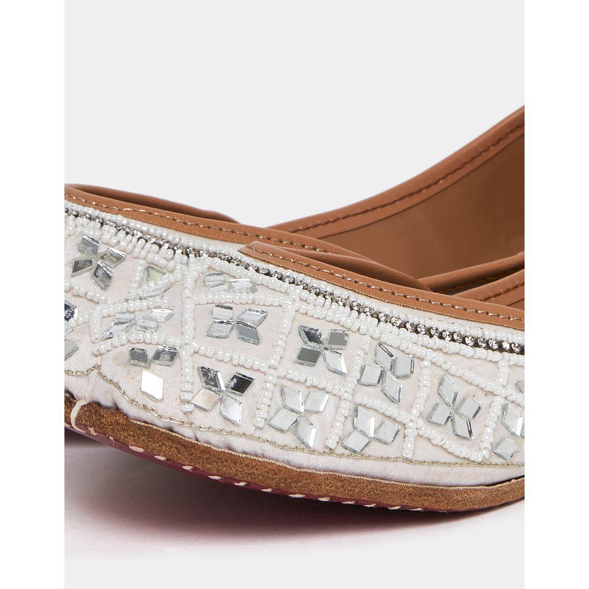 Styli Ethnic Mirrored Bead Flat Shoes-women-shoes-loafersandmoccasins-image-4