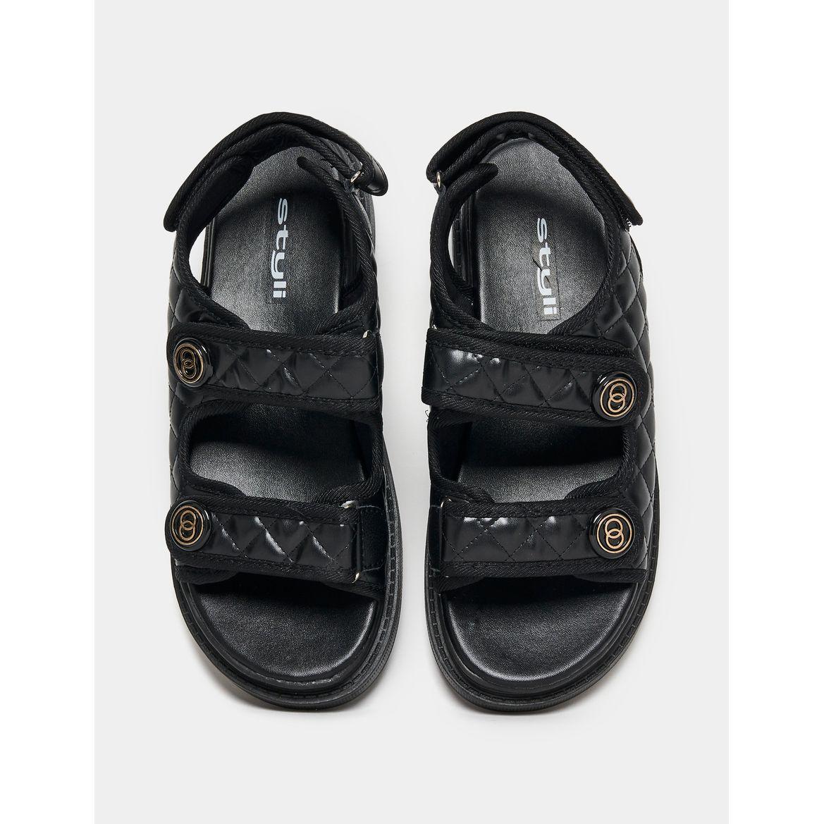 Styli Quilted Platform Sandals-women-shoes-sandals-flats-image-5