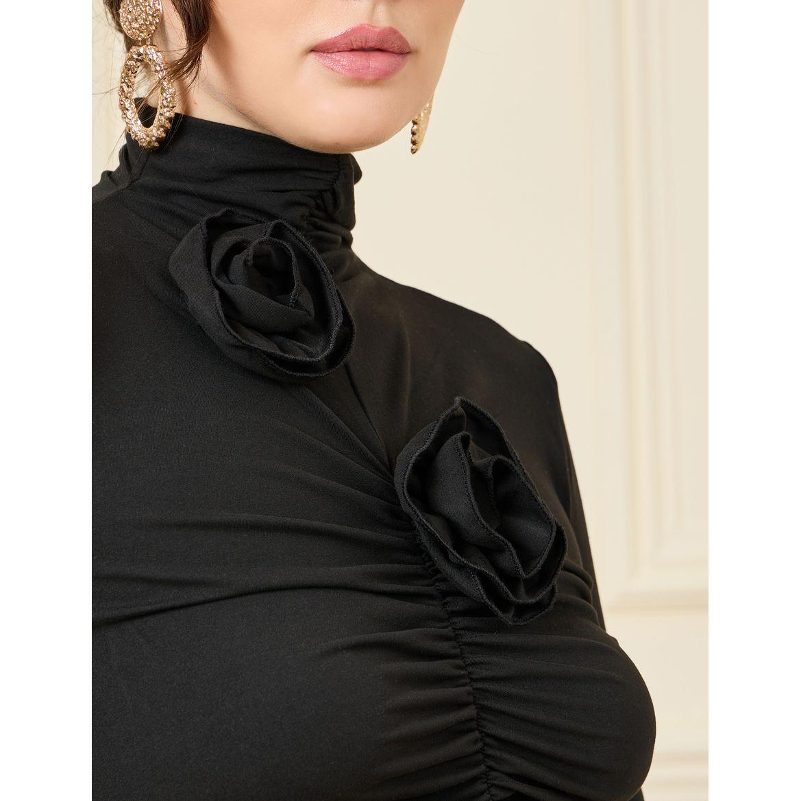 بلوزة محبوكة مع تفاصيل مزمومة-women-clothing-shirtsandblouses-blouses-image-4
