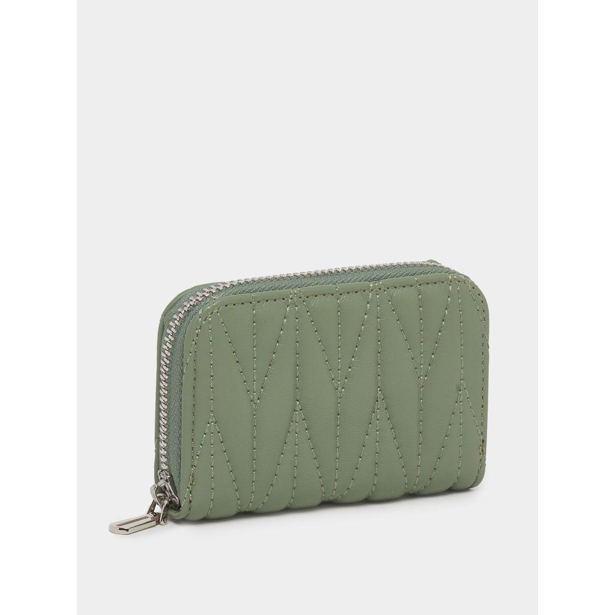 Styli Stitched Textured Zip Closure Wallet-women-bagsandwallets-wallets-image-1
