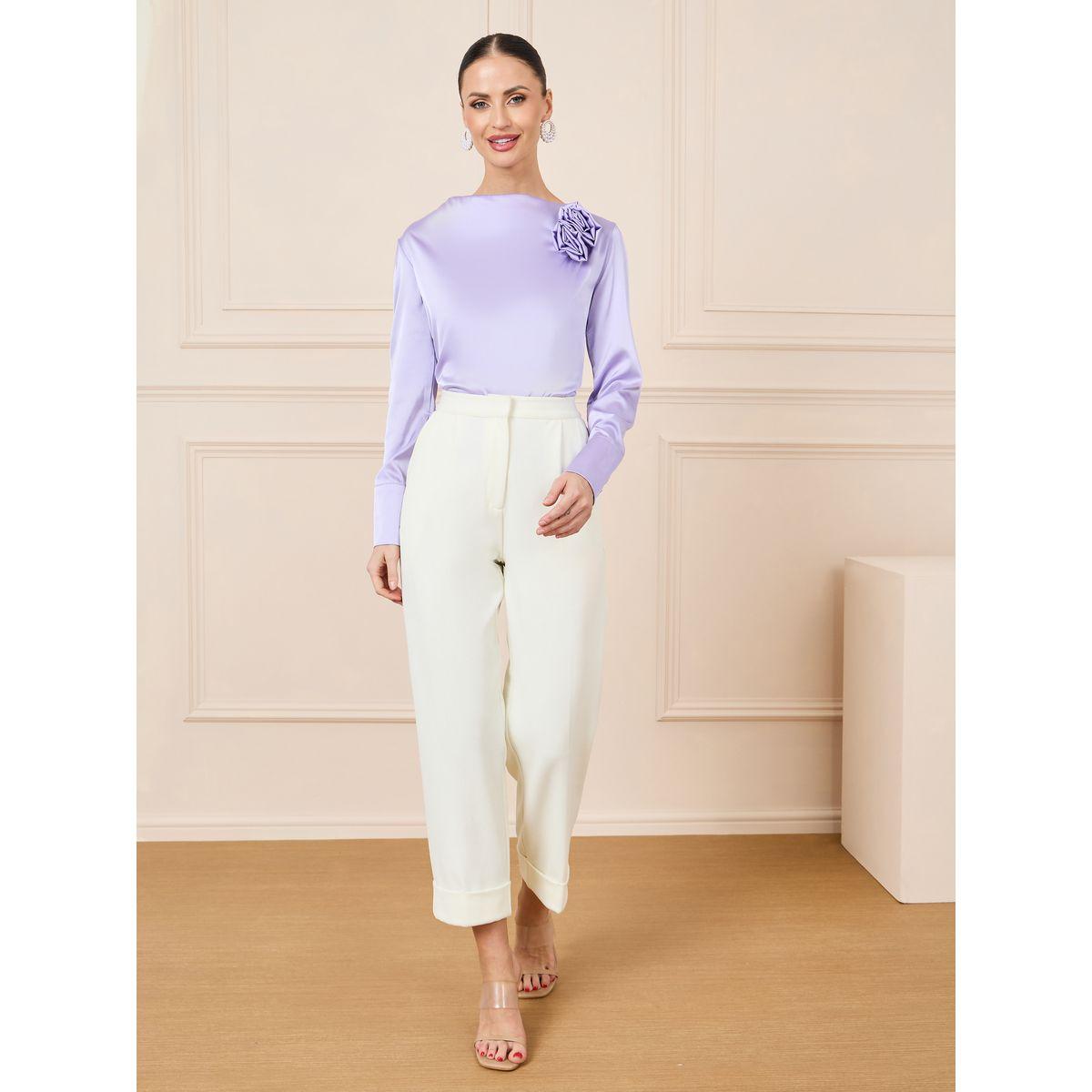 بلوزة كاجوال بياقة على شكل قارب-women-clothing-shirtsandblouses-blouses-image-3