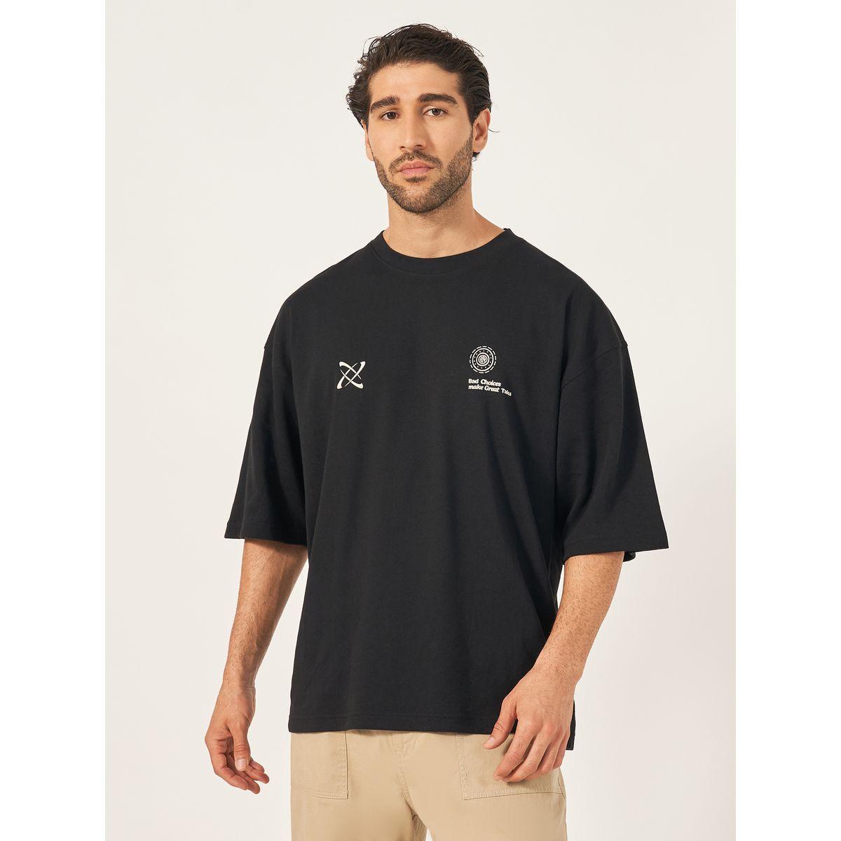 تيشيرت بوكسي مطبع بطبعات جرافيك-men-clothing-tshirtsandpolos-tshirts-image-2