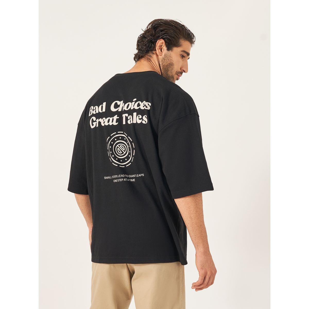 Styli Front and Back Graphic Print Interlock Boxy T-Shirt-men-clothing-tshirtsandpolos-tshirts-image-5