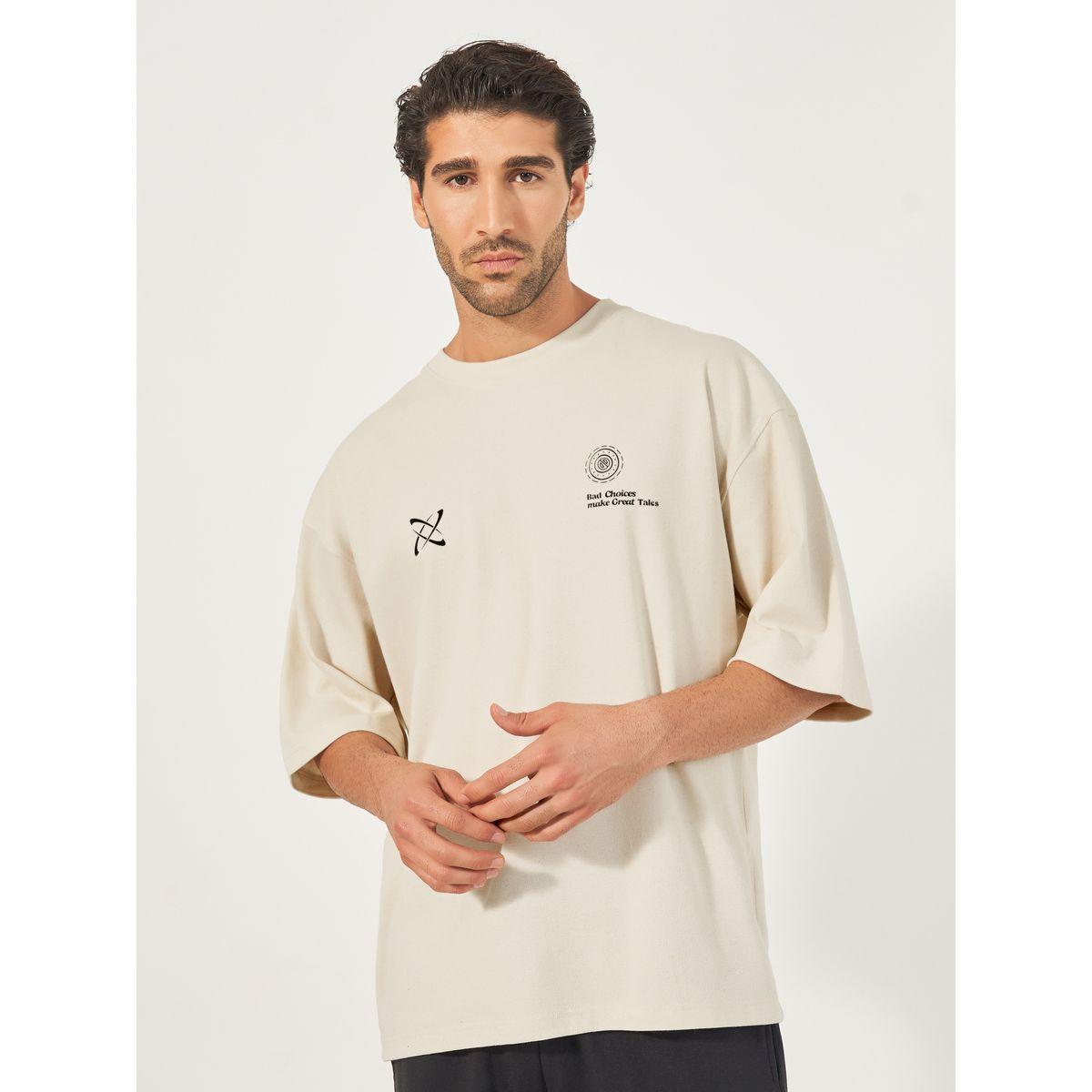 Styli Front & Back Graphic Print Interlock Boxy T-Shirt-men-clothing-tshirtsandpolos-tshirts-image-3