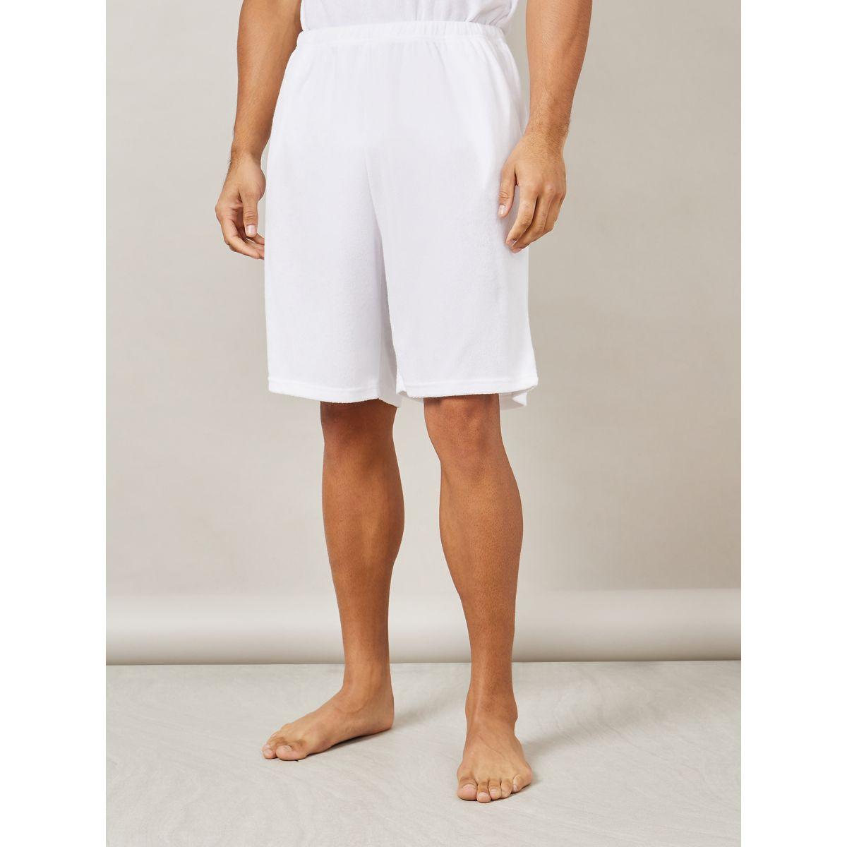 Styli Unwind Towelling Knit Round Neck T-Shirt & Shorts Set-men-clothing-nightwear-sets-image-5