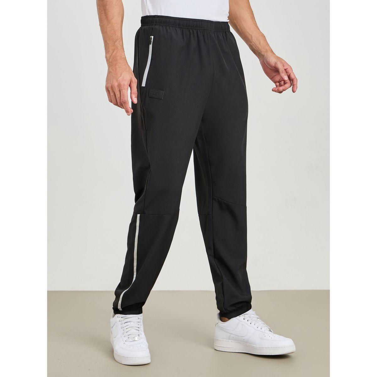 Styli Active Side Contrast Panel Detail Knitted Track Pants-men-clothing-sportswearandactivewear-bottoms-image-1