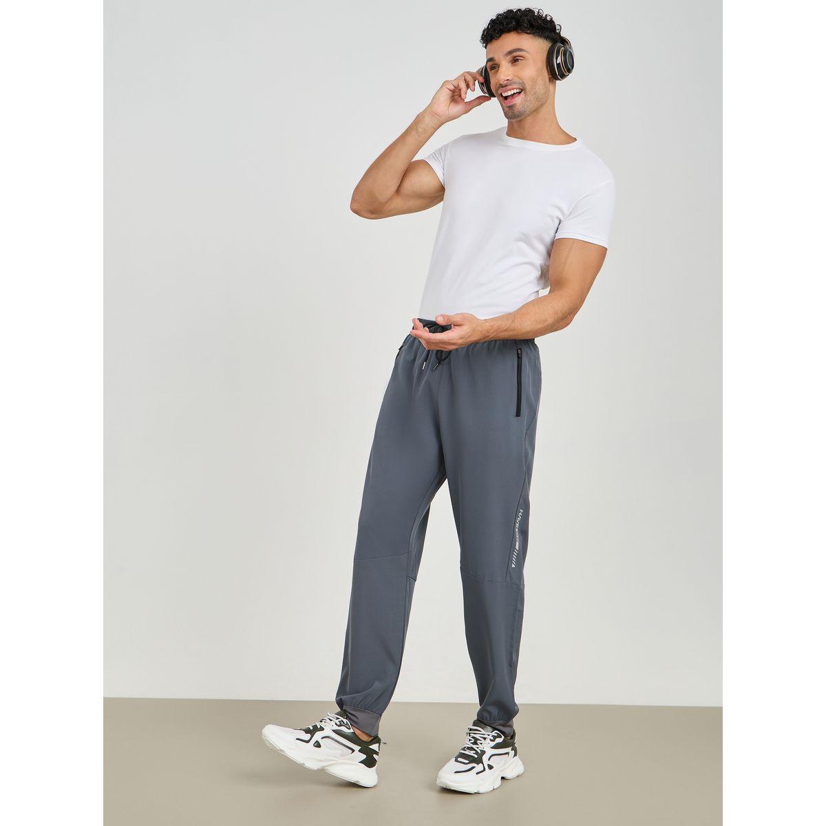 Styli Active Zip Detail Knitted Track Pants with Panels-men-clothing-sportswearandactivewear-bottoms-image-2