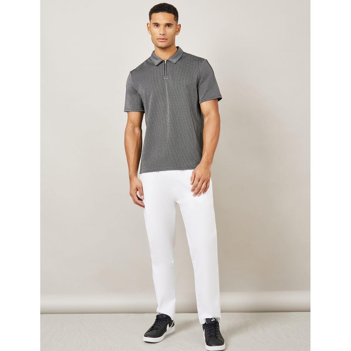 Styli Premium Two Tone Check Textured Knit Oversized Polo-men-clothing-tshirtsandpolos-polos-image-2