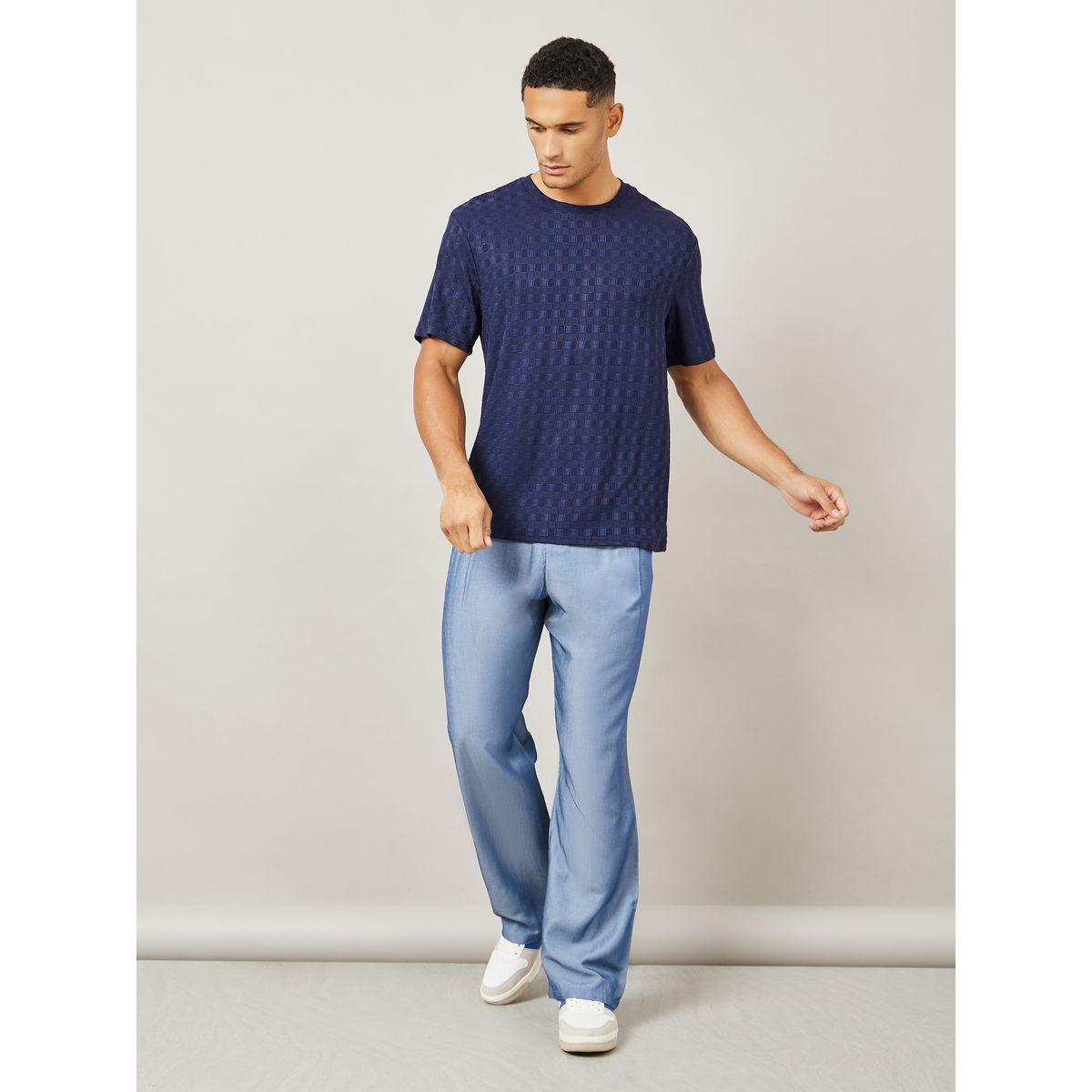تيشيرت محبوك بقصة مريحة-men-clothing-tshirtsandpolos-tshirts-image-2