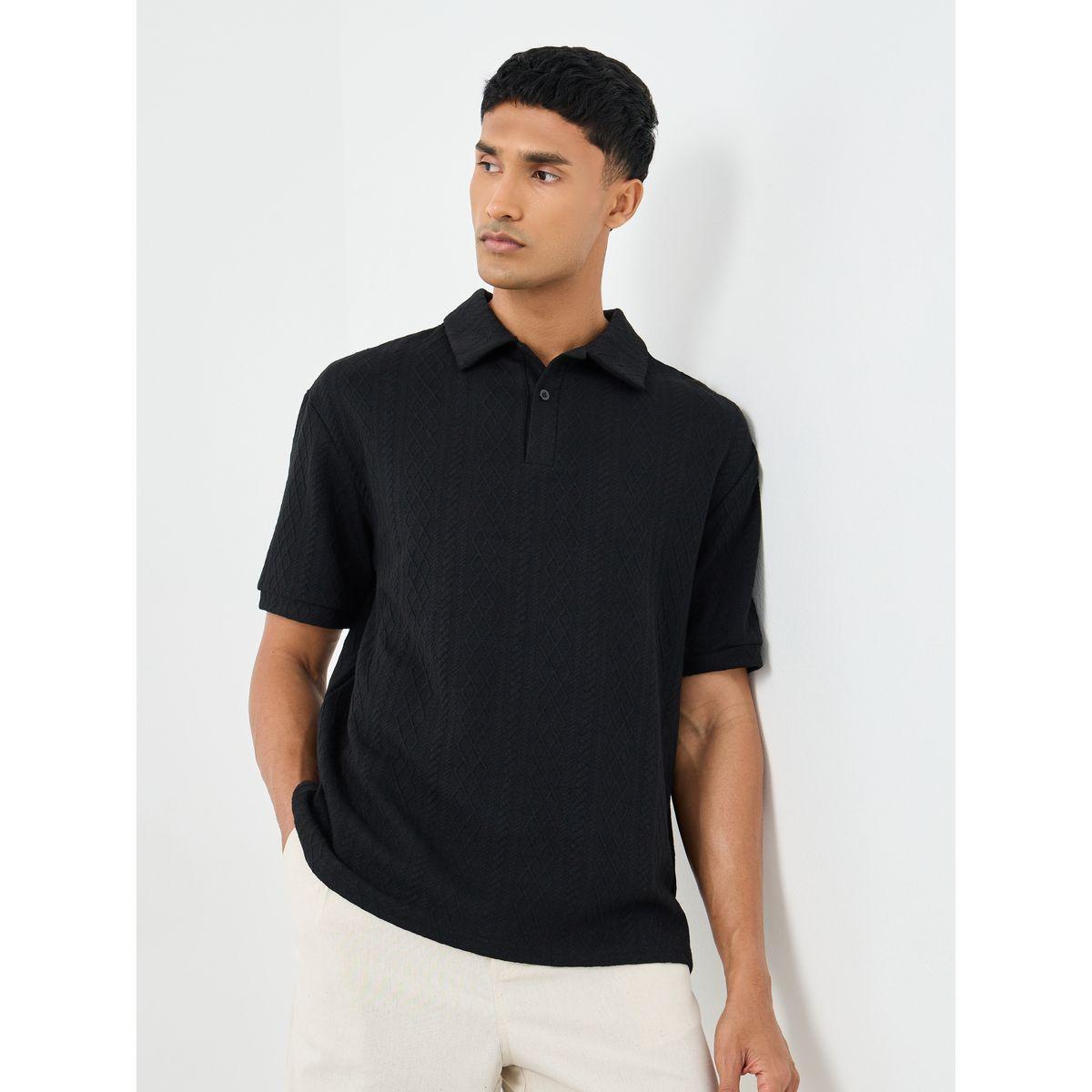Styli Premium Cable Texture Knit Revere Collar Oversized Polo-men-clothing-tshirtsandpolos-polos-image-3