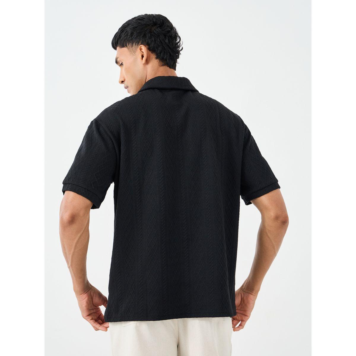 Styli Premium Cable Texture Knit Revere Collar Oversized Polo-men-clothing-tshirtsandpolos-polos-image-5