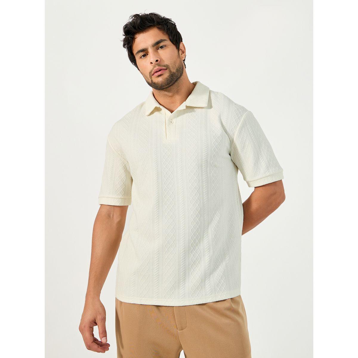 Styli Premium Cable Textured Knit Revere Collar Oversized Polo-men-clothing-tshirtsandpolos-polos-image-1
