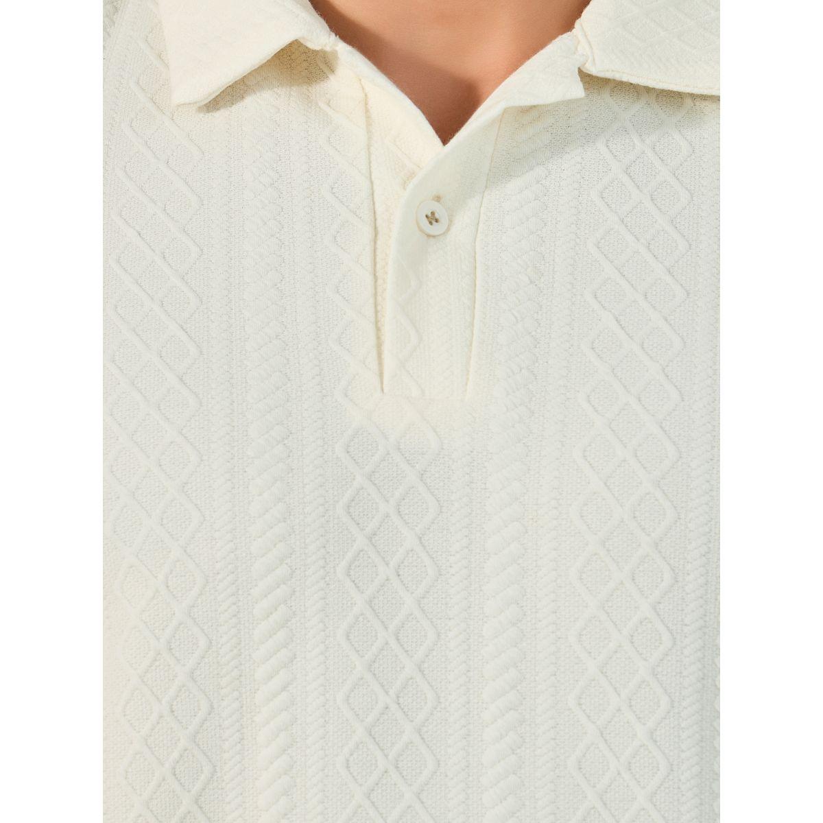 Styli Premium Cable Textured Knit Revere Collar Oversized Polo-men-clothing-tshirtsandpolos-polos-image-3