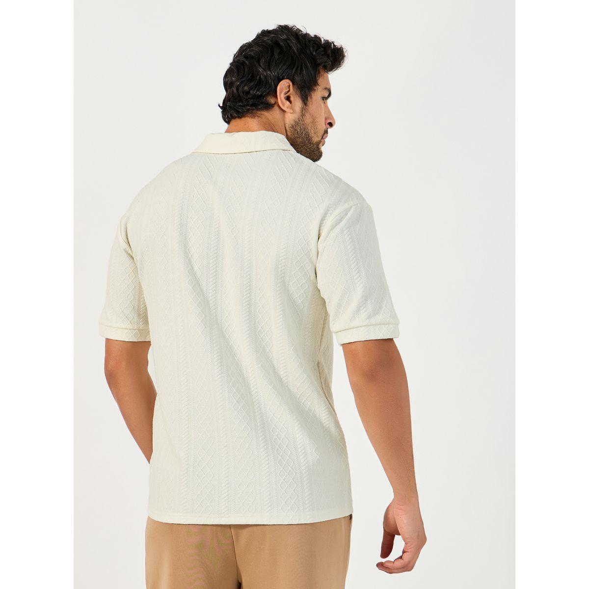 Styli Premium Cable Textured Knit Revere Collar Oversized Polo-men-clothing-tshirtsandpolos-polos-image-4