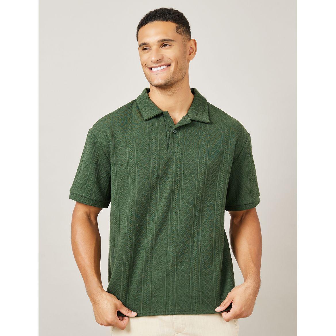 Styli Premium Cable Textured Knit Revere Collar Oversized Polo-men-clothing-tshirtsandpolos-polos-image-1