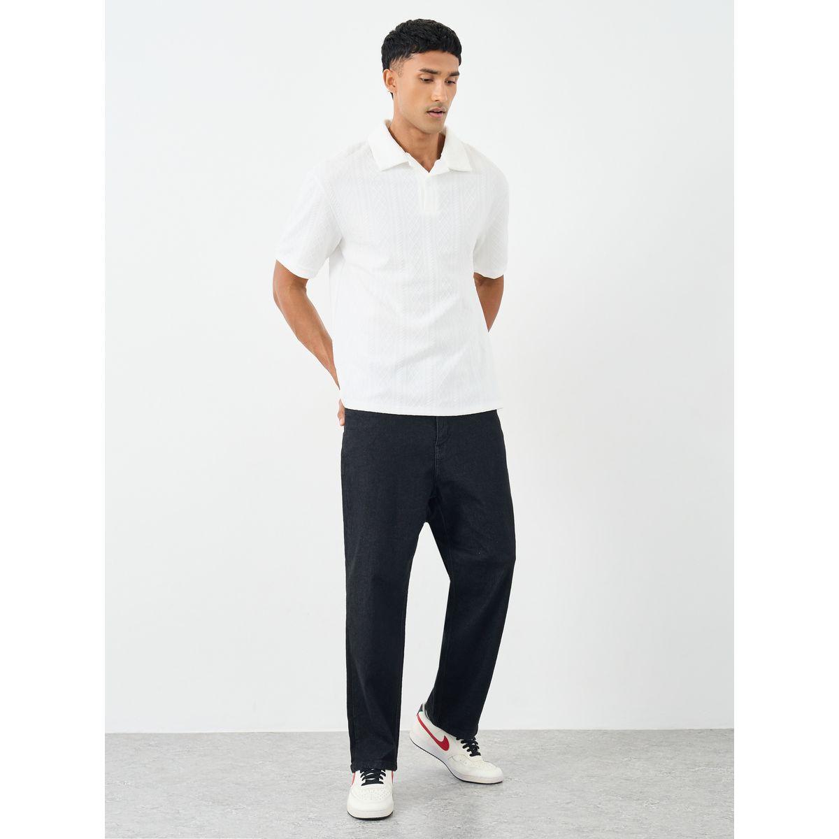 Styli Premium Cable Textured Knit Revere Collar Oversized Polo-men-clothing-tshirtsandpolos-polos-image-2