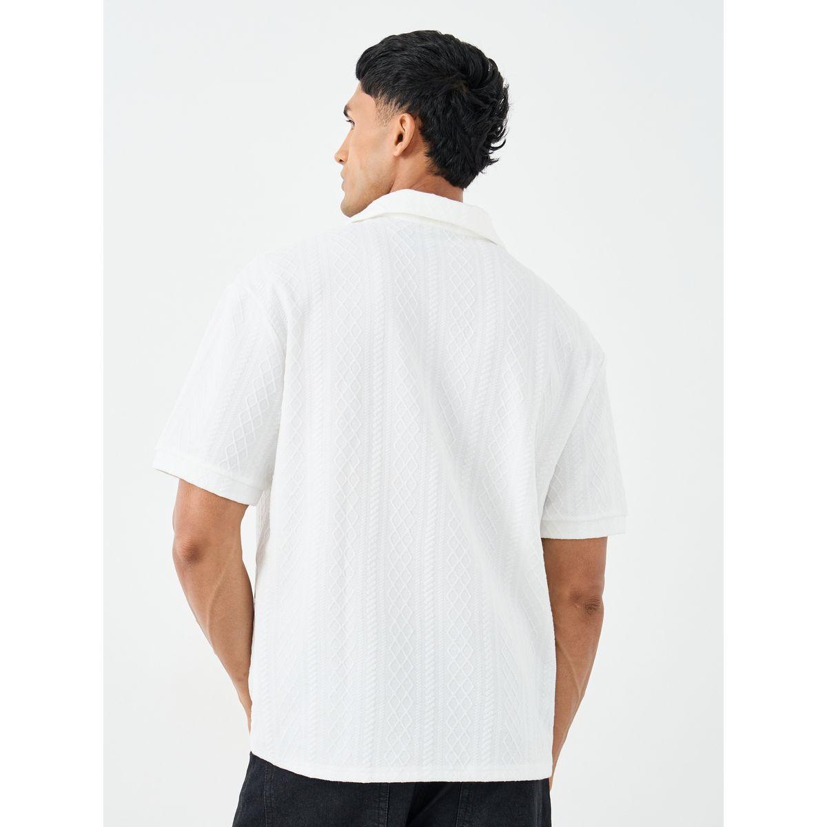 Styli Premium Cable Textured Knit Revere Collar Oversized Polo-men-clothing-tshirtsandpolos-polos-image-4