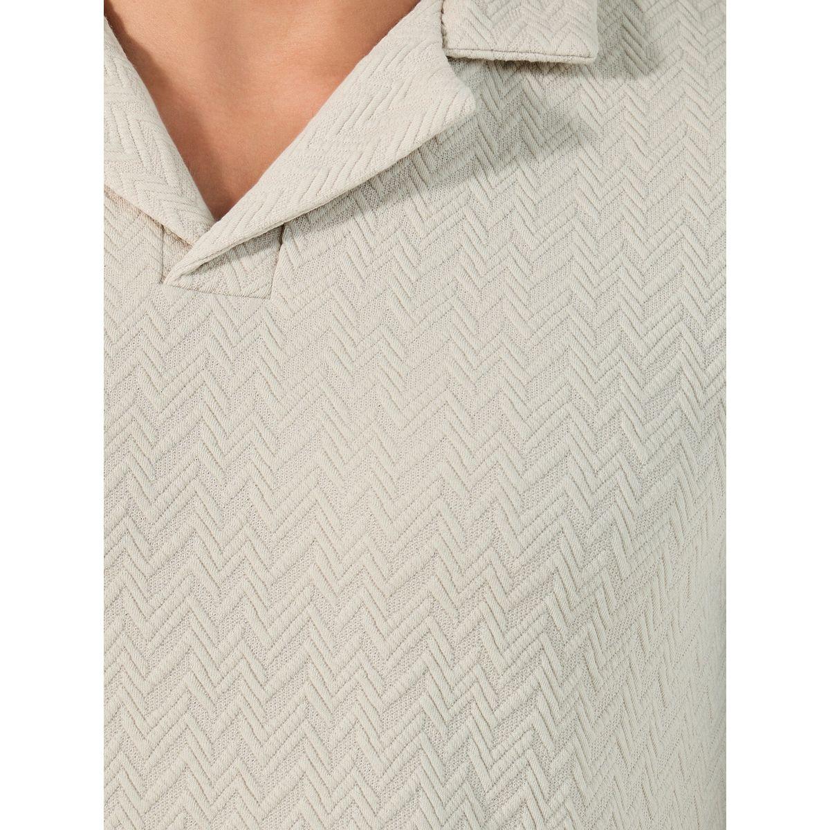 Styli Premium Chevron Textured Knit Revere Collar Relaxed Polo-men-clothing-tshirtsandpolos-polos-image-3