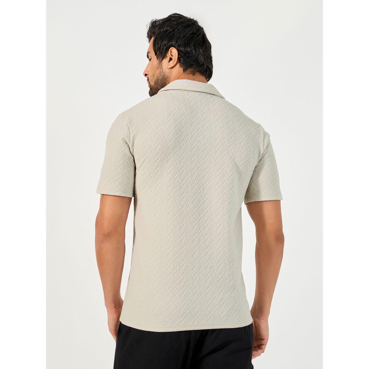Styli Premium Chevron Textured Knit Revere Collar Relaxed Polo-men-clothing-tshirtsandpolos-polos-image-4