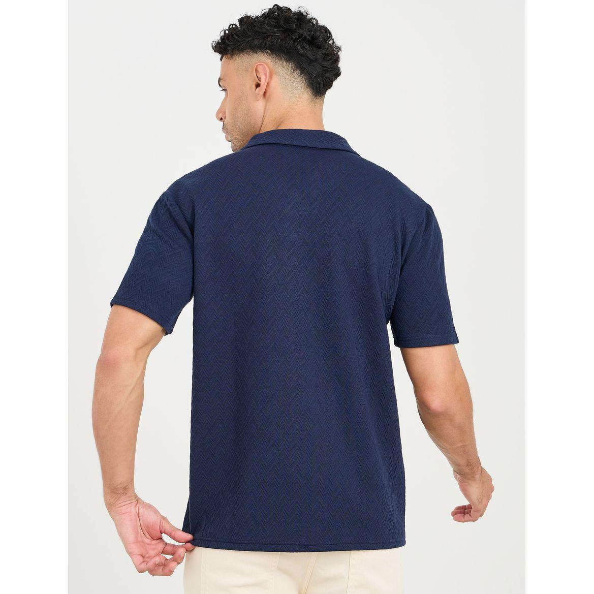 تيشيرت بولو واسع بياقة ريفير-men-clothing-tshirtsandpolos-polos-image-4